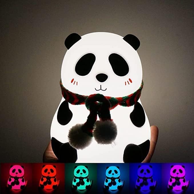 Cute Panda Silicone Night Light Lamp for Kids