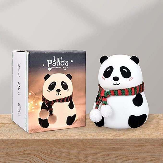 Cute Panda Silicone Night Light Lamp for Kids