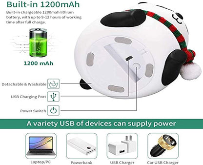 Cute Panda Silicone Night Light Lamp for Kids